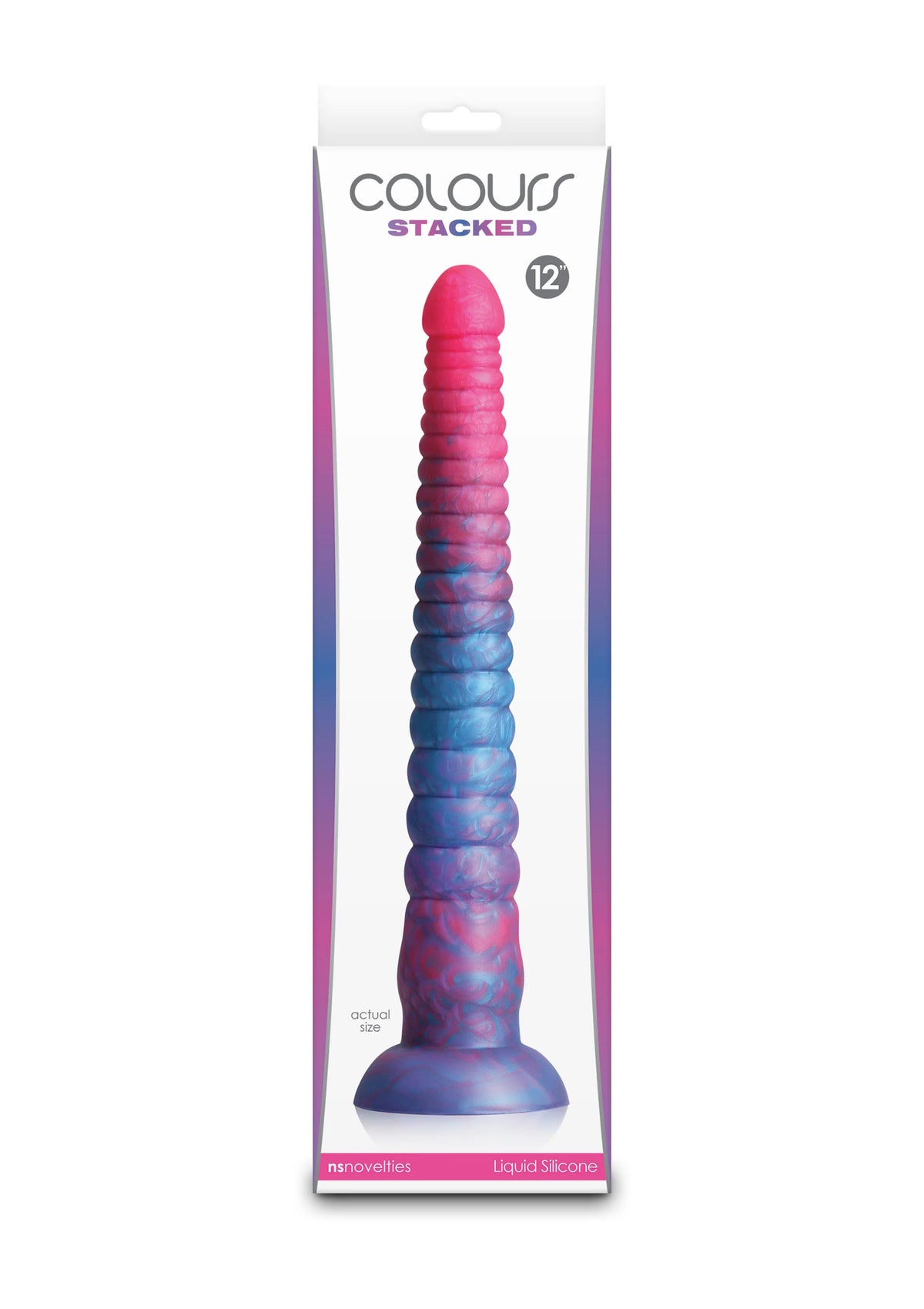 Bestel: Stacked 12 inch Dildo Red by NS Novelties - bij Happytoys: de erotische sex webshop | liever Happy dan Easy ⭐⭐⭐⭐⭐