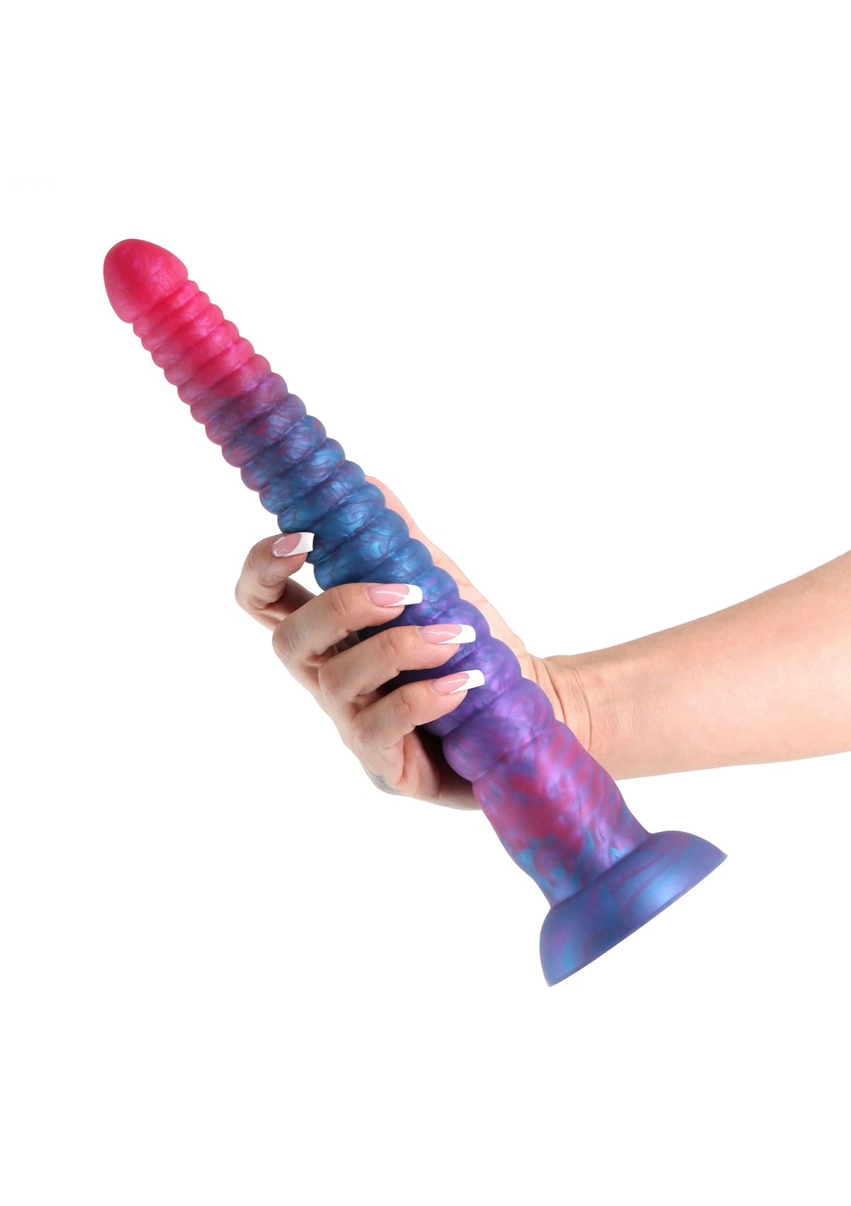 Bestel: Stacked 12 inch Dildo Blue by NS Novelties - bij Happytoys: de erotische sex webshop | liever Happy dan Easy ⭐⭐⭐⭐⭐