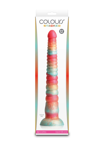 Bestel: Stacked 12 inch Dildo Red by NS Novelties - bij Happytoys: de erotische sex webshop | liever Happy dan Easy ⭐⭐⭐⭐⭐