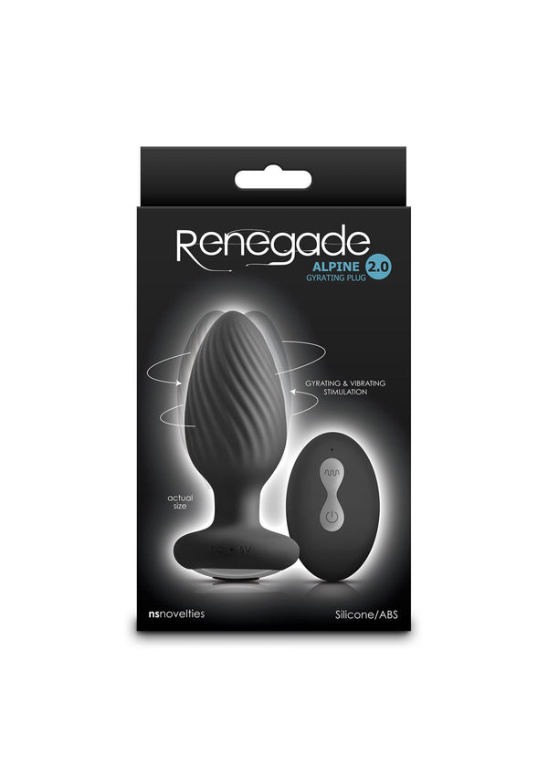 Alpine 2.0 remote controlled vibrating Buttplug by NS Novelties Renegade