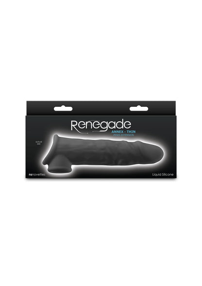 Bestel: Renegade Annex Thin Sleeve Black by NS Novelties - bij Happytoys: de erotische sex webshop | liever Happy dan Easy ⭐⭐⭐⭐⭐
