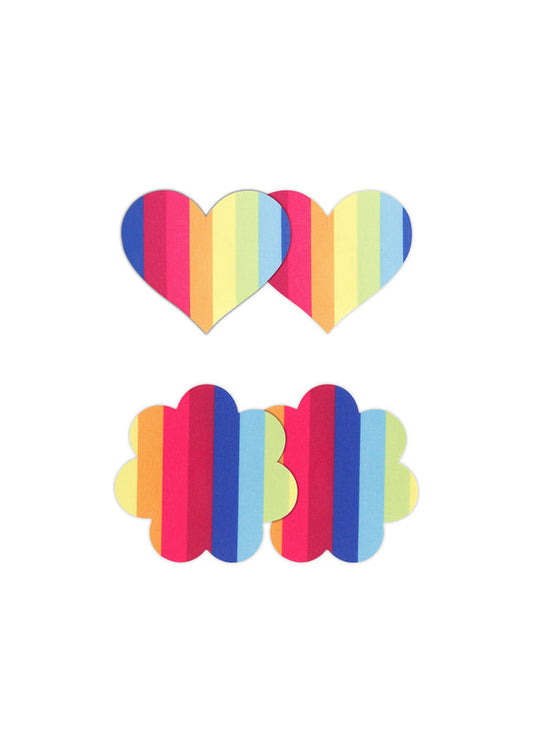 Pasties Heart & Flower 2 Pair by NS Novelties Pretty Pasties