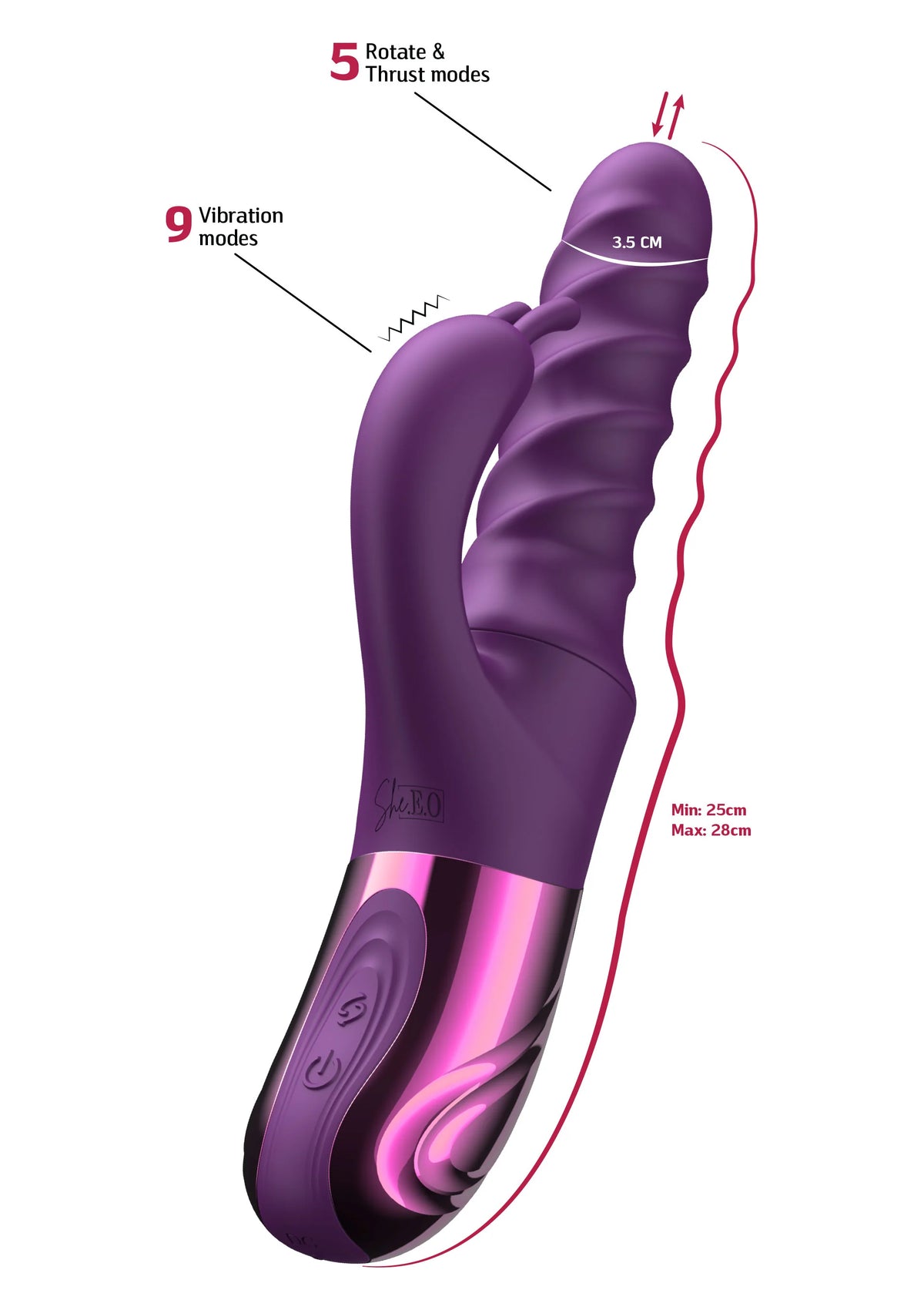 Bestel: Swirl Rabbit Vibrator by She.E.O. - bij Happytoys: de erotische sex webshop | liever Happy dan Easy ⭐⭐⭐⭐⭐