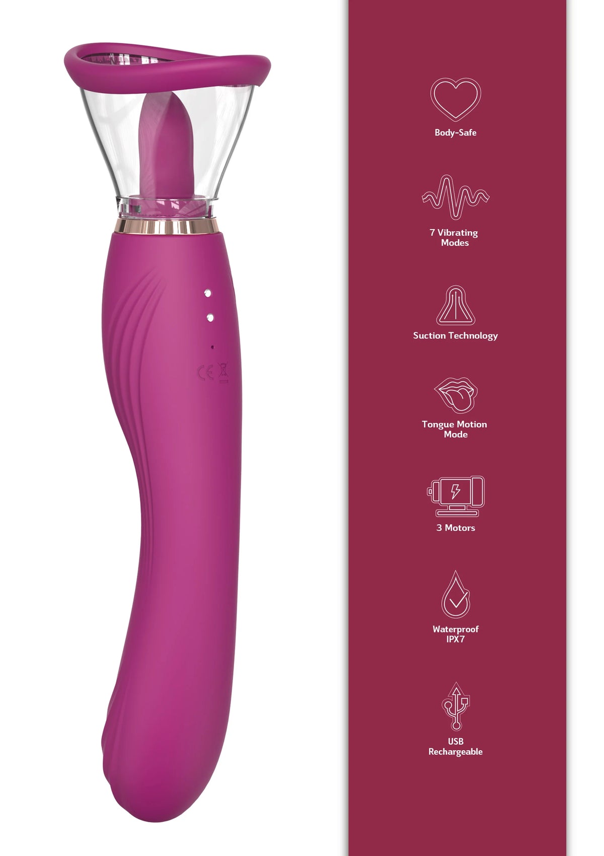 Euphoria Tongue, Suction & Stimulator by She.E.O