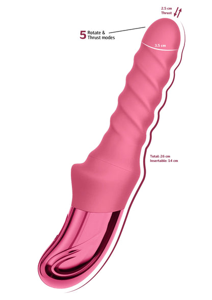 Bestel: Swirl Ribbed Massaging Vibrator by She.E.O. - vibrators bij Happytoys.nl, happytoys.be, Happytoys.ae: erotische sex webshop | liever Happy dan Easy ⭐⭐⭐⭐⭐