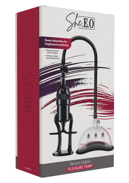 Bestel: Vacuum Vagina Pleasure Pump by She.E.O. - bij Happytoys: de erotische sex webshop | liever Happy dan Easy ⭐⭐⭐⭐⭐