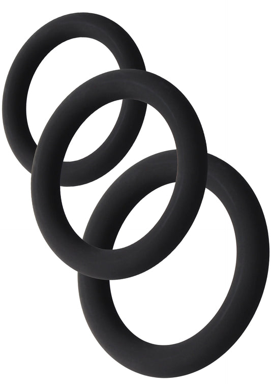 Bestel: Stamina Starter C - Rings 3 Pcs Set - bij Happytoys: de erotische sex webshop | liever Happy dan Easy ⭐⭐⭐⭐⭐ - Default Title - 20504 - BLACK