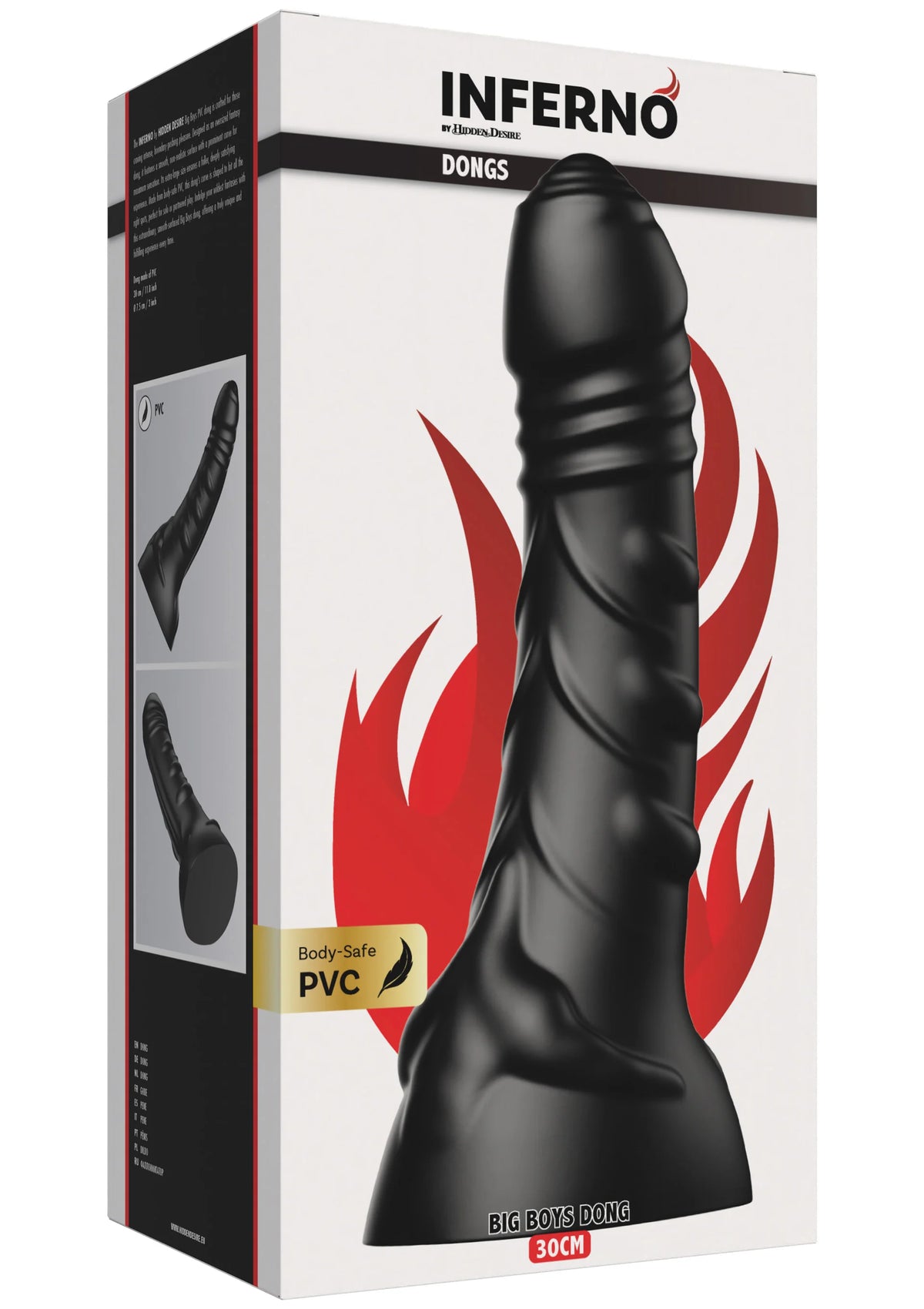 Bestel: Big Boys Dong PVC 30.5 cm by Hidden Desire Inferno - bij Happytoys: de erotische sex webshop | liever Happy dan Easy ⭐⭐⭐⭐⭐