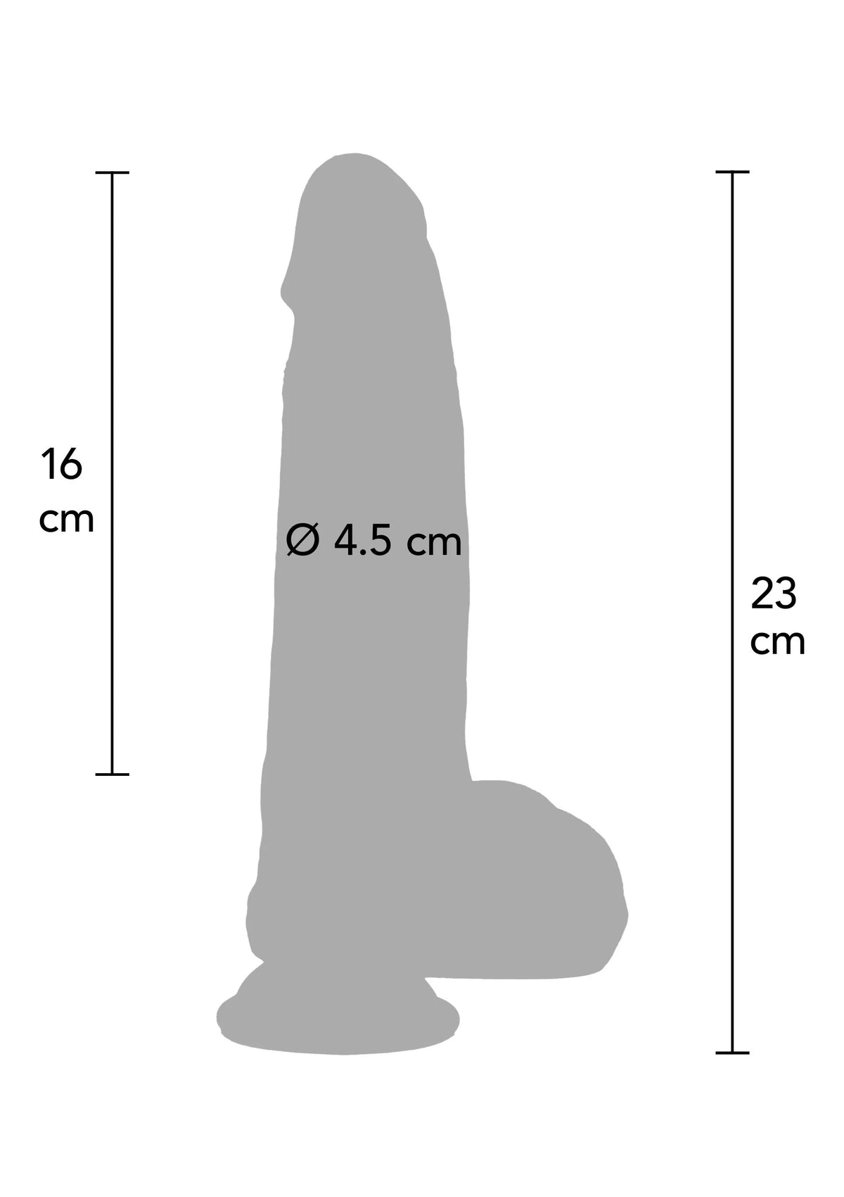 Bestel: Ultra Realistic Dildo Silicone 18 cm by Hidden Desire - bij Happytoys: de erotische sex webshop | liever Happy dan Easy ⭐⭐⭐⭐⭐