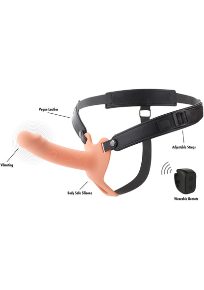 Bestel: Hollow Penis Strapon Vibrating 16cm Black by Hidden Desire - bij Happytoys: de erotische sex webshop | liever Happy dan Easy ⭐⭐⭐⭐⭐