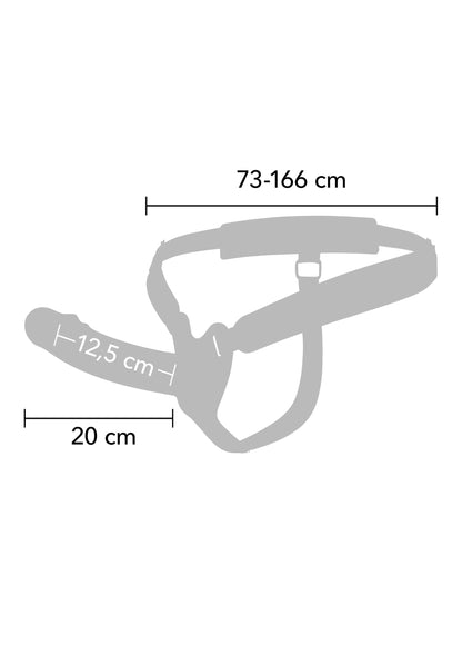 Bestel: Hollow Penis Strapon Vibrating 20cm Skin by Hidden Desire - bij Happytoys: de erotische sex webshop | liever Happy dan Easy ⭐⭐⭐⭐⭐