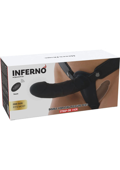 Bestel: Double Vibrating Pleasure Penis Strapon 14 cm by Hidden Desire - bij Happytoys: de erotische sex webshop | liever Happy dan Easy ⭐⭐⭐⭐⭐