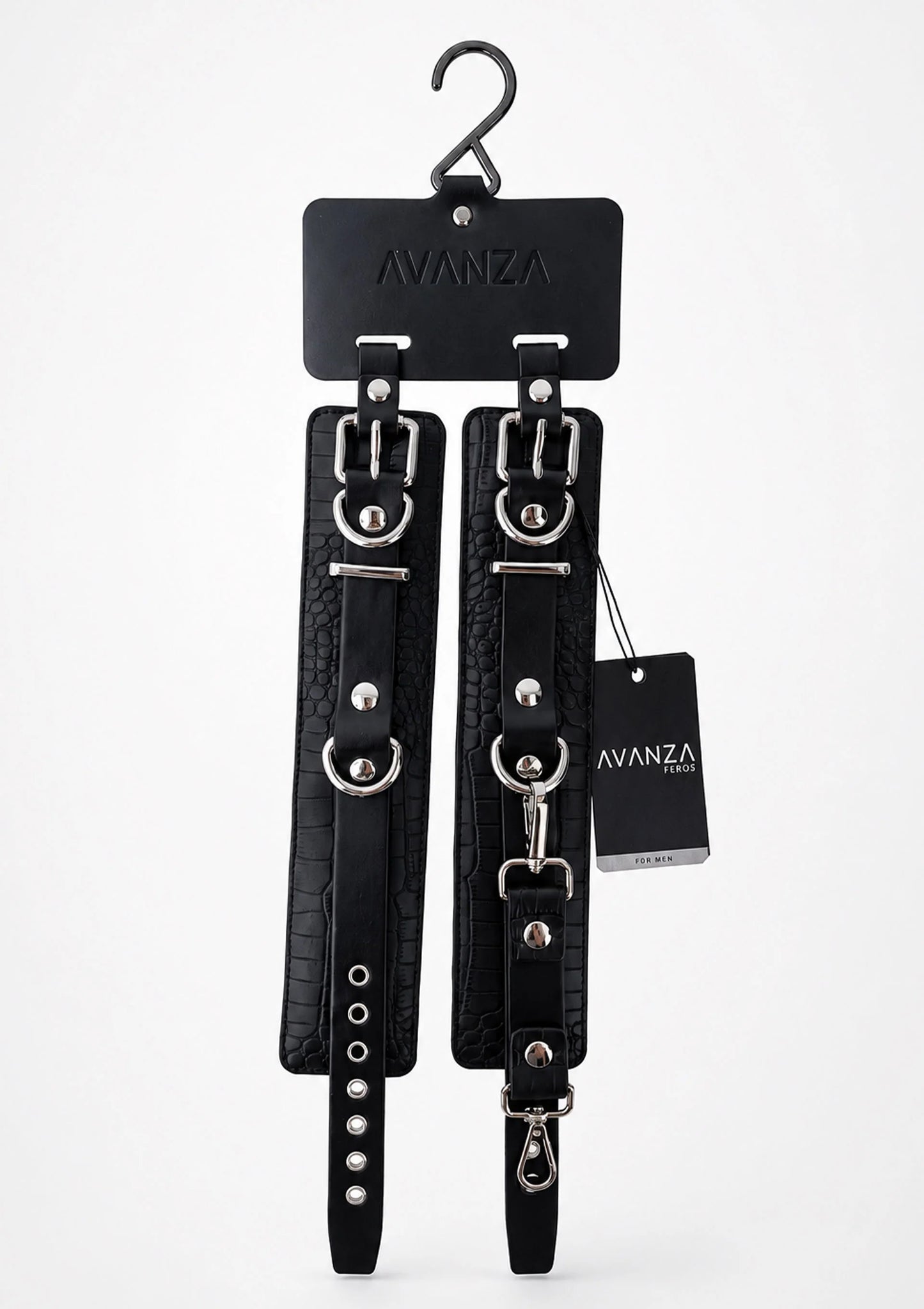 Croc-Embossed Wrist Cuffs by Avanza Feros