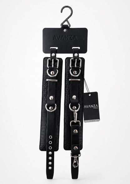 Croc-Embossed Wrist Cuffs by Avanza Feros