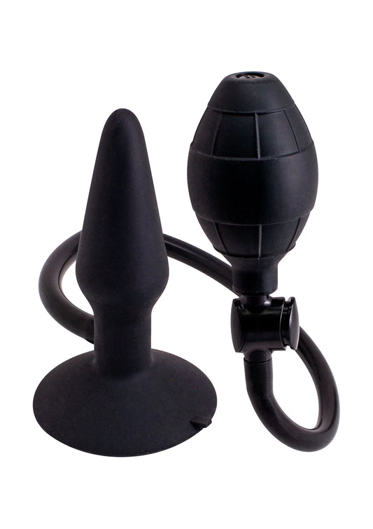 Bestel: Inflatable Butt Plug S by Seven Creations - bij Happytoys: de erotische sex webshop | liever Happy dan Easy ⭐⭐⭐⭐⭐ - Default Title - 25202 - BLACK