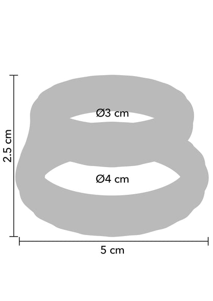 Bestel: Bold Double Cock Cage by Playhouse Affinity - bij Happytoys: de erotische sex webshop | liever Happy dan Easy ⭐⭐⭐⭐⭐