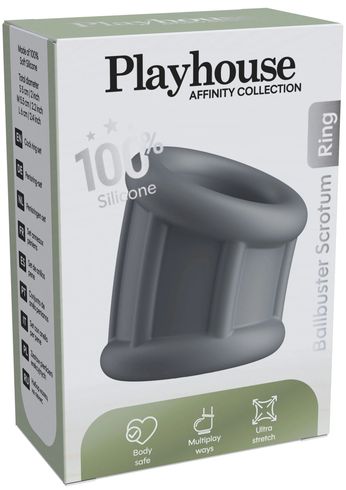 Bestel: Ballbuster Scrotum Ring by Playhouse - bij Happytoys: de erotische sex webshop | liever Happy dan Easy ⭐⭐⭐⭐⭐