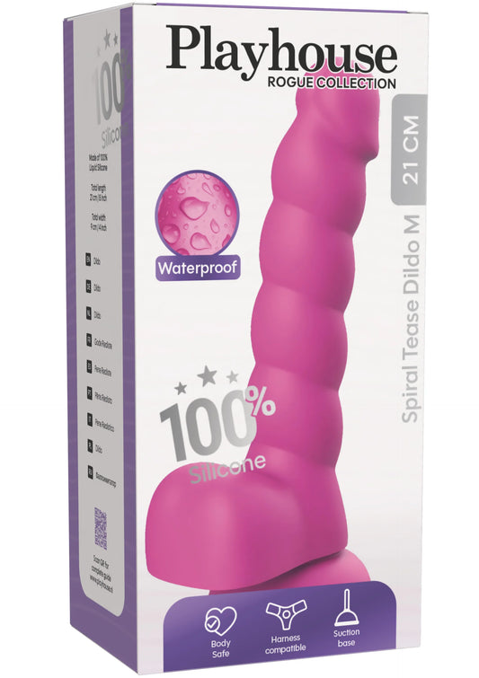 Spiral Tease Dildo Silicone M byPlayhouse Rogue