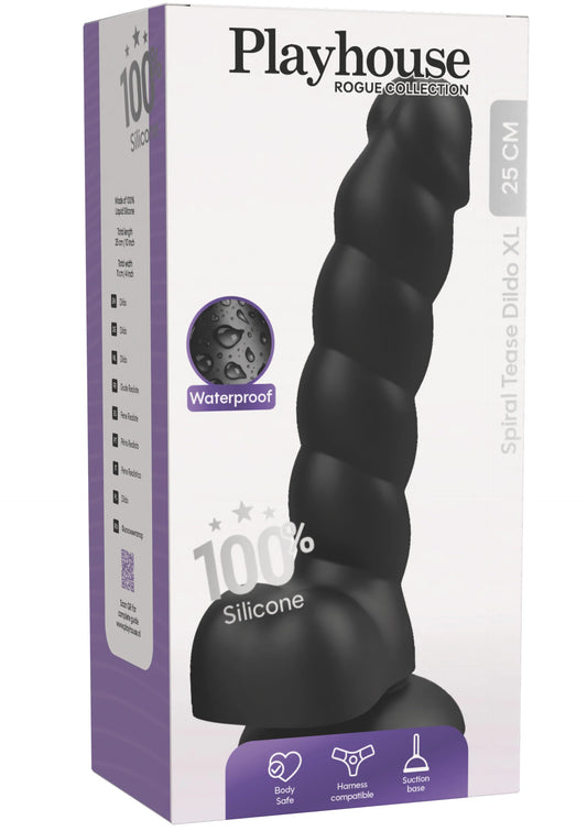 Spiral Tease Dildo Silicone XL by Playhouse Rogue
