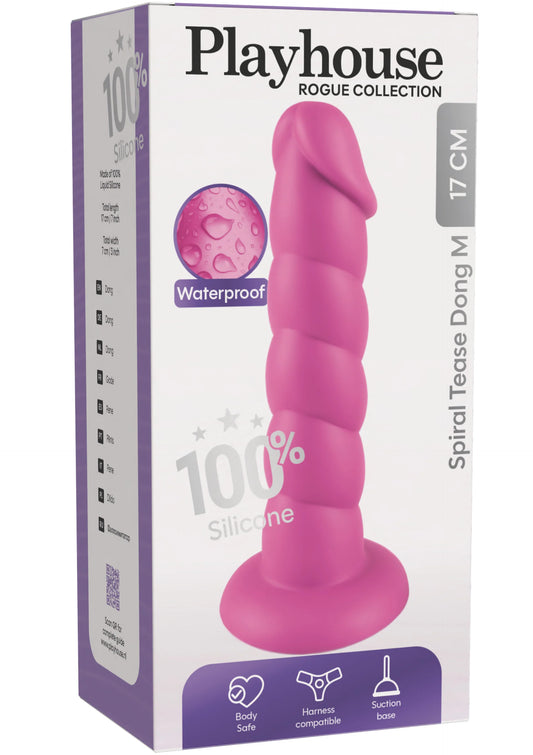Spiral Tease Dong Silicone M by Playhouse Rogue