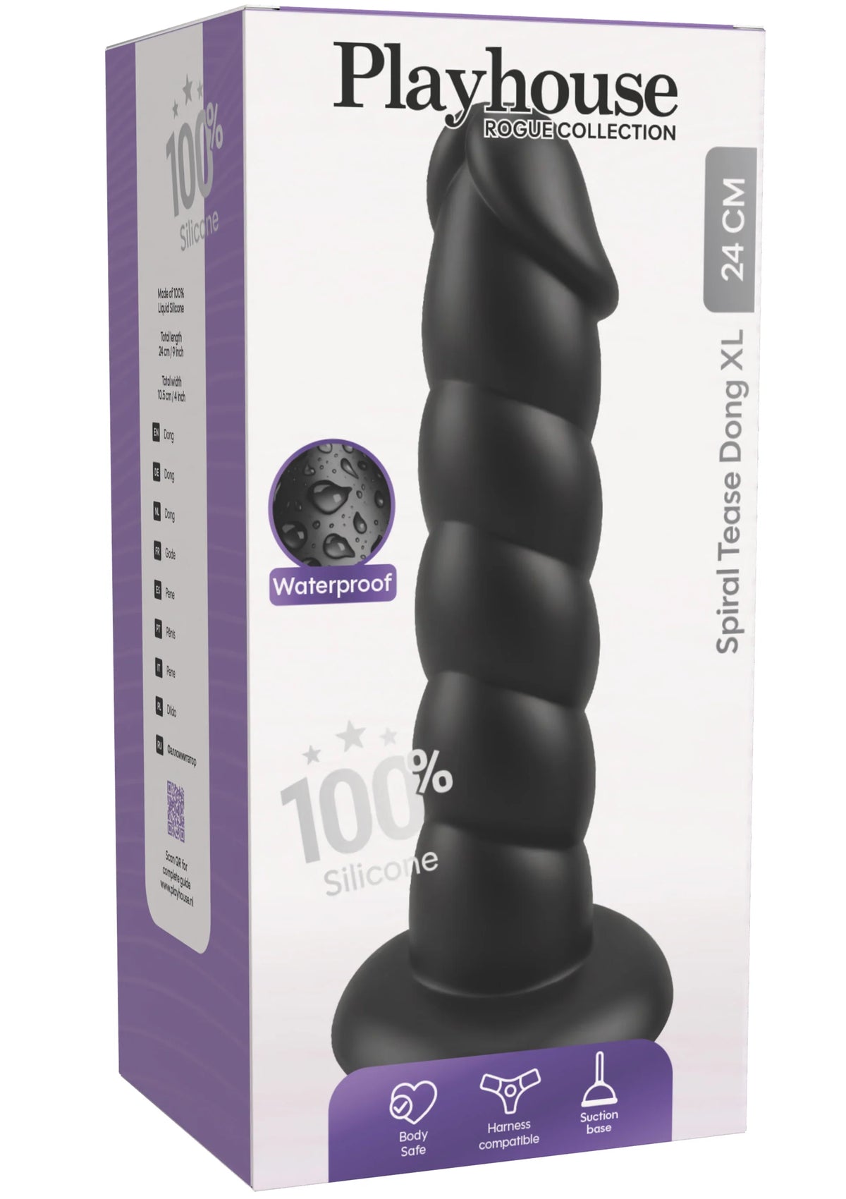 Spiral Tease Dong Silicone XL by Playhouse Rogue