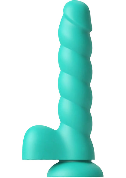 Spiral Tease Vibrating Dildo Silicone S by Playhouse Rogue