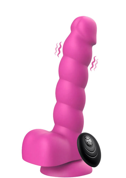 Bestel: Spiral Tease Vibrating Dildo Silicone M by Playhouse Rogue - vibrators bij Happytoys.nl, happytoys.be, Happytoys.ae: erotische sex webshop | liever Happy dan Easy ⭐⭐⭐⭐⭐ - Default Title - 25687 - PINK