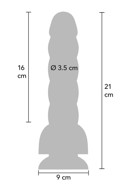 Spiral Tease Vibrating Dildo Silicone M by Playhouse Rogue