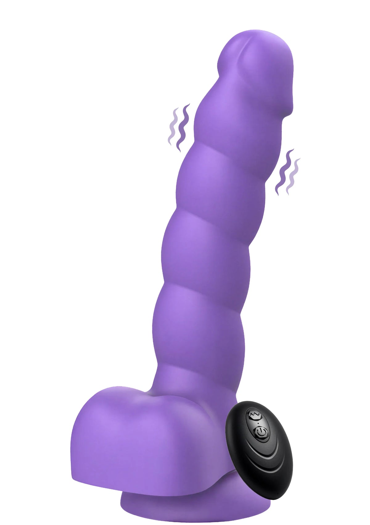Bestel: Spiral Tease Vibrating Dildo Silicone L by Playhouse Rogue - vibrators bij Happytoys.nl, happytoys.be, Happytoys.ae: erotische sex webshop | liever Happy dan Easy ⭐⭐⭐⭐⭐ - Default Title - 25688 - PURPLE