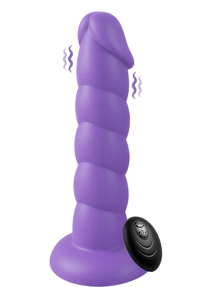 Spiral Tease Vibrating Dong Silicone L by Playhouse Rogue