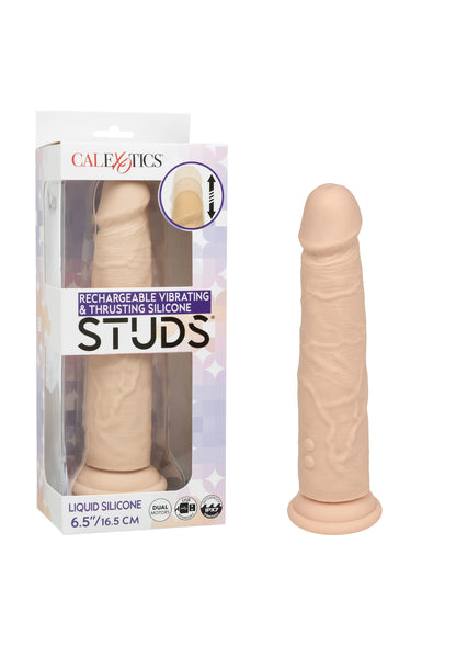 Vibrating & Thrusting Silicone Studs Vibrator by CalExotics Studs