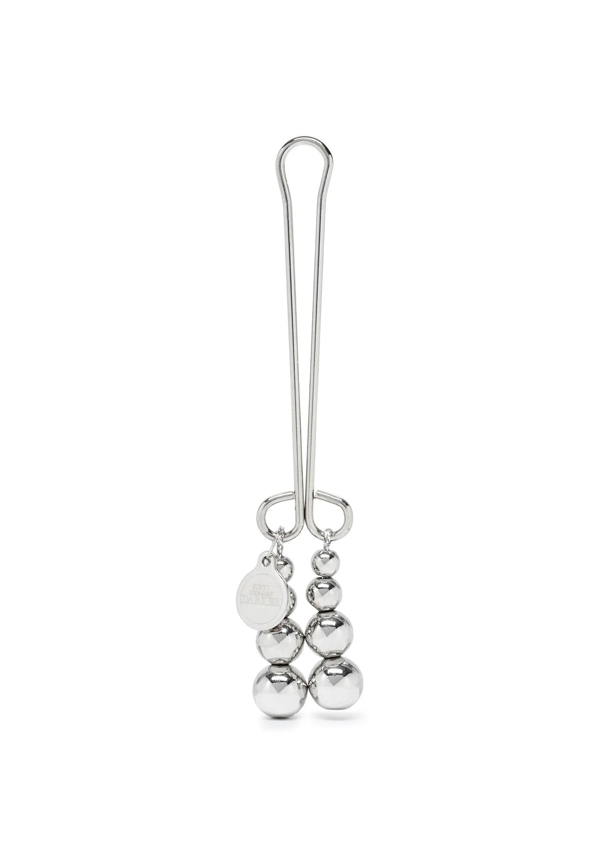 Bestel: Just Sensation Beaded Clitoral Clamp Fifty Shades Darker - bij Happytoys: de erotische sex webshop | liever Happy dan Easy ⭐⭐⭐⭐⭐ - Default Title - 29044 - SILVER