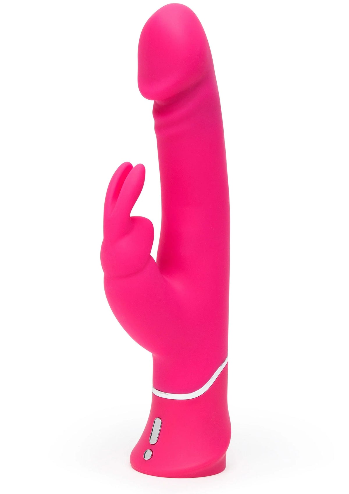 Bestel: Realistic Dual Rabbit vibrator by Happy Rabbit - bij Happytoys: de erotische sex webshop | liever Happy dan Easy ⭐⭐⭐⭐⭐ - Default Title - 29150 - PINK