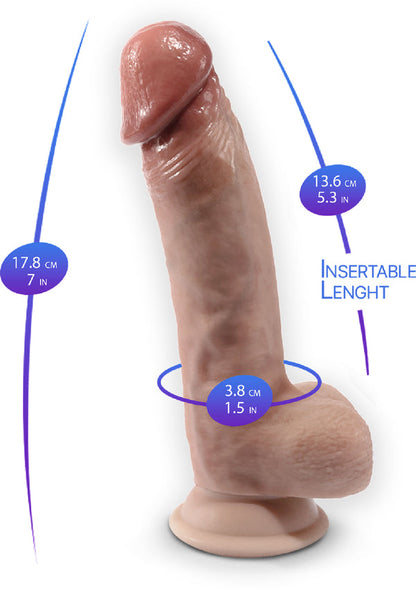 Premium Dildo Model 1 - 7 inch by Silex-D Real Feel