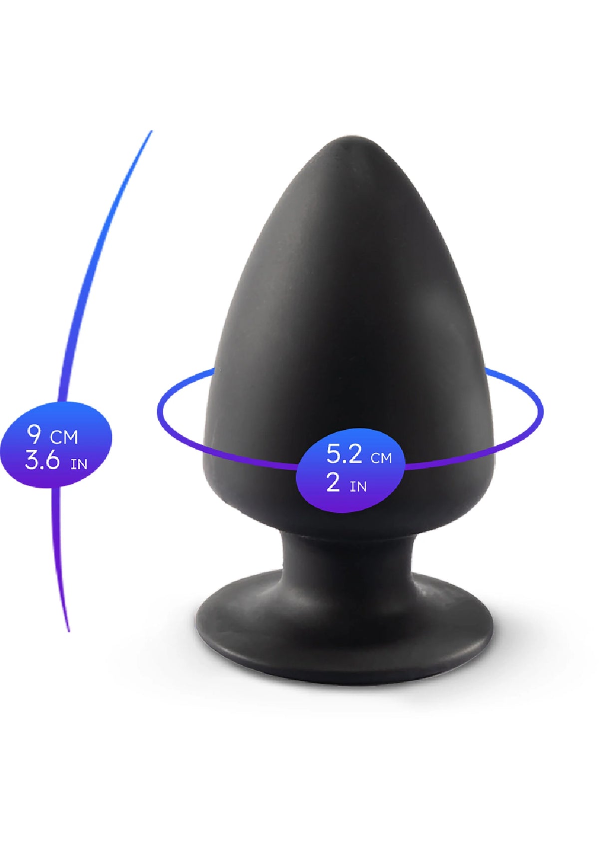 Bestel: Plug Model 1 - Small - bij Happytoys: de erotische sex webshop | liever Happy dan Easy ⭐⭐⭐⭐⭐ - Default Title - 29746 - BLACK