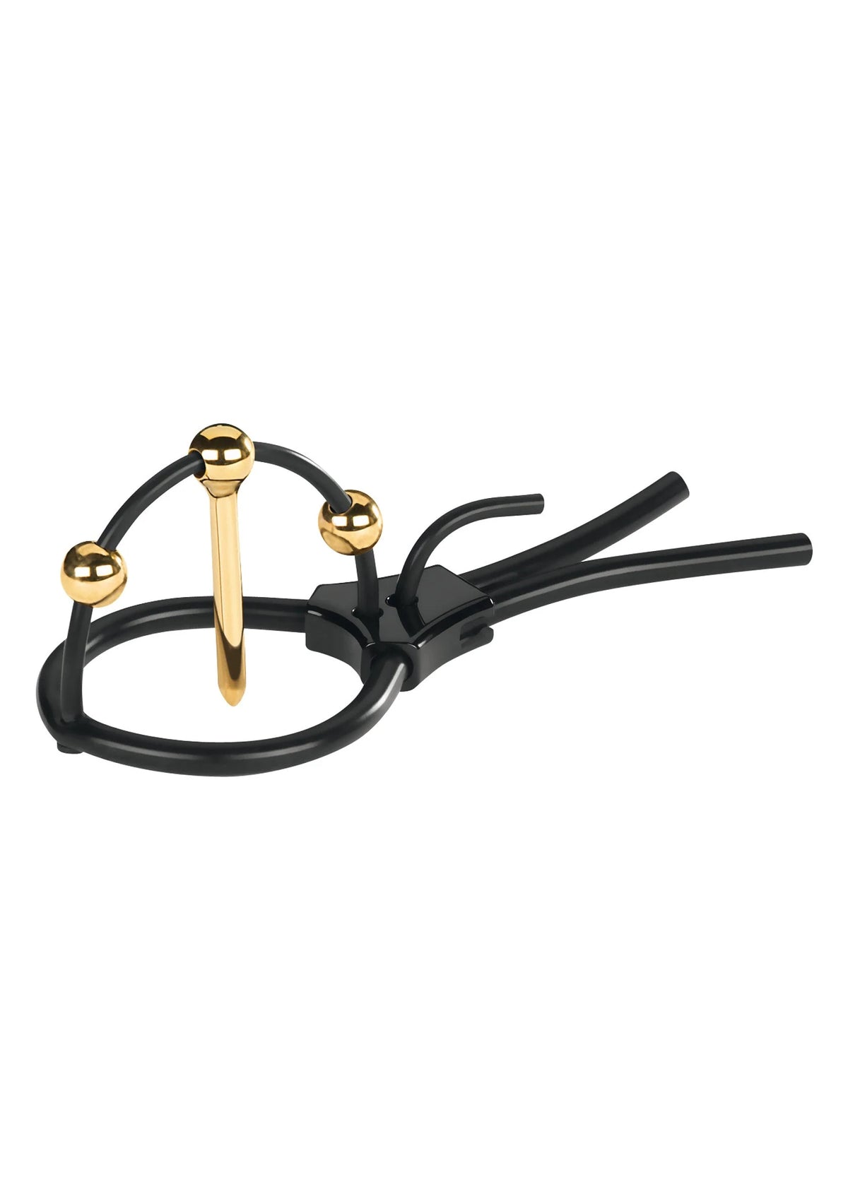 Bestel: Plunging Pete Corona Strap by MyStim - bij Happytoys: de erotische sex webshop | liever Happy dan Easy ⭐⭐⭐⭐⭐ - Default Title - 33521 - BLACK