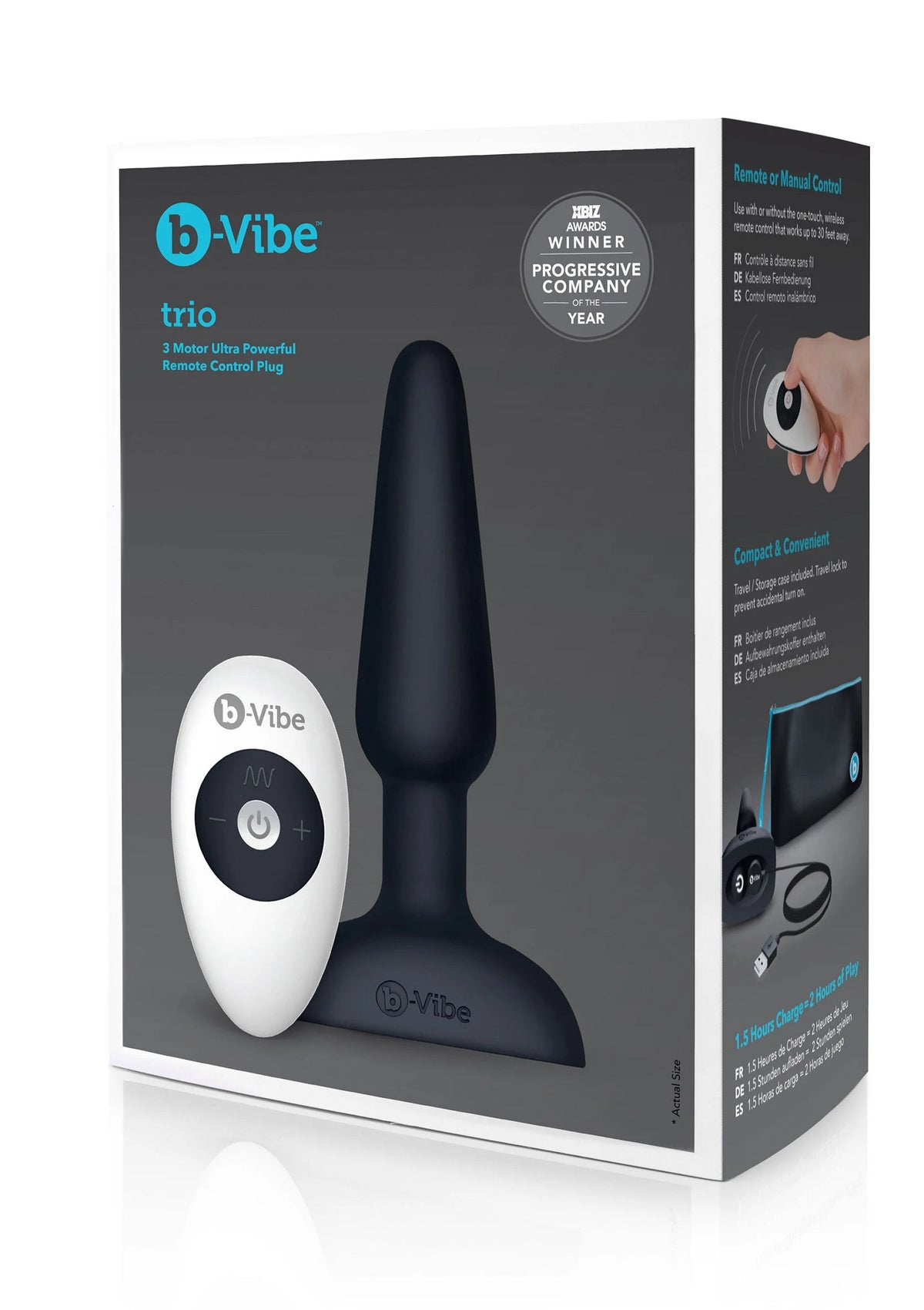 Bestel: Trio Plug by B - Vibe - bij Happytoys: de erotische sex webshop | liever Happy dan Easy ⭐⭐⭐⭐⭐