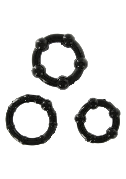 Bestel: Stay Hard - Three Rings by Happytoys - bij Happytoys.nl, happytoys.be, Happytoys.ae: erotische sex webshop | liever Happy dan Easy ⭐⭐⭐⭐⭐ - Zwart - 35500 - BLACK