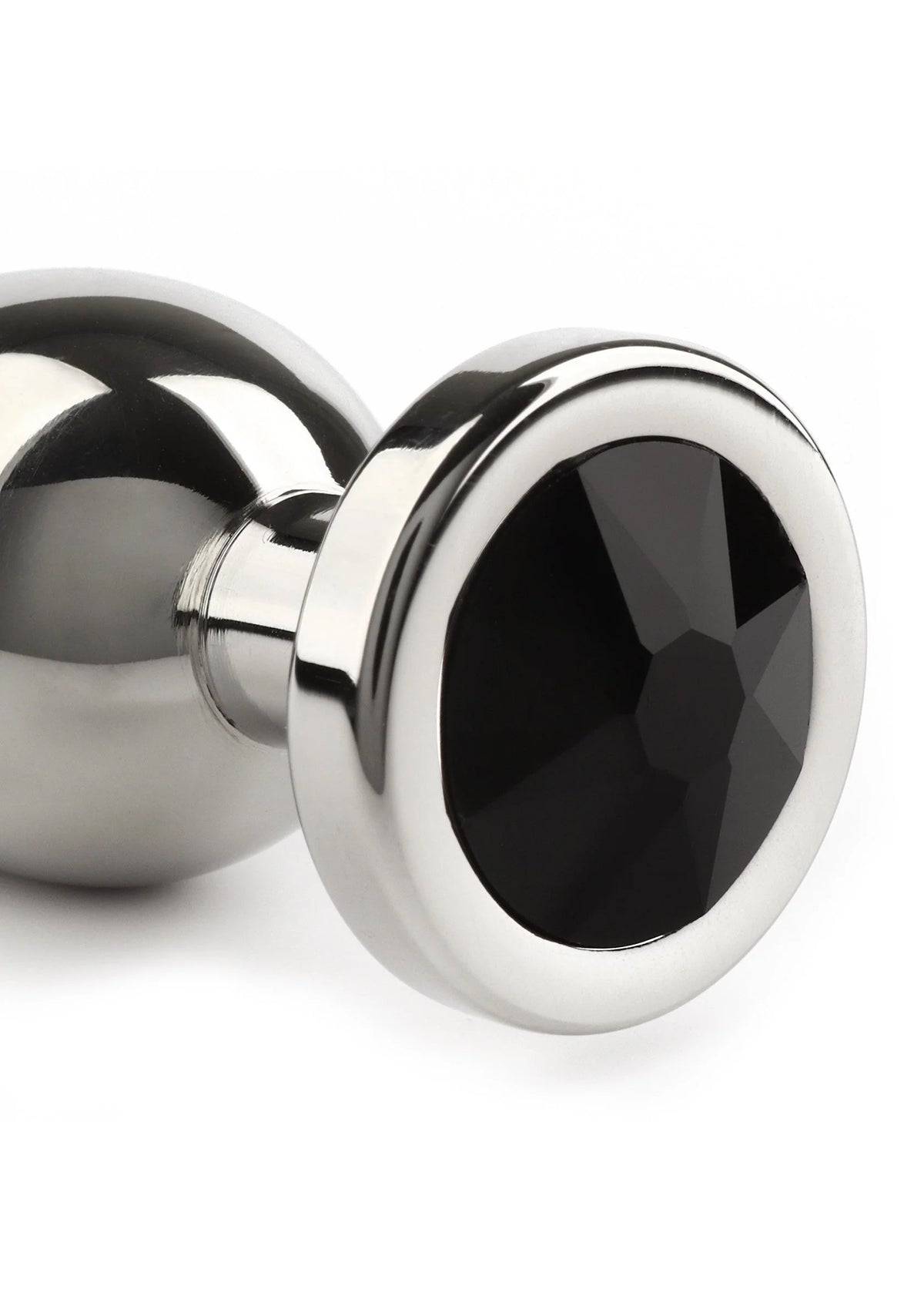 Bestel: Mr. Steel Jewled Butt Plug Small (Black) - bij Happytoys: de erotische sex webshop | liever Happy dan Easy ⭐⭐⭐⭐⭐