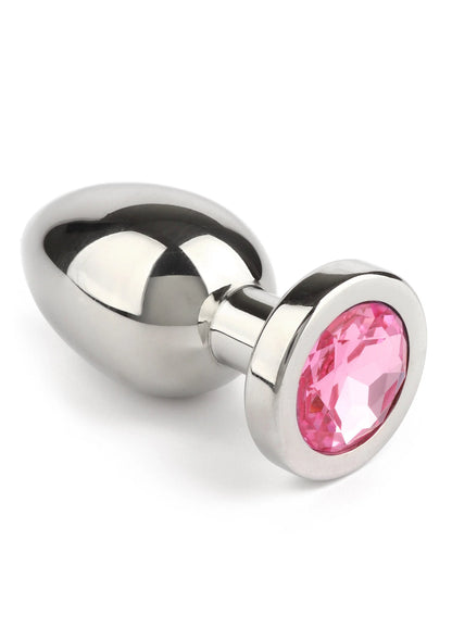 Bestel: Mr. Steel Jewled Butt Plug Small (Blue) - bij Happytoys: de erotische sex webshop | liever Happy dan Easy ⭐⭐⭐⭐⭐