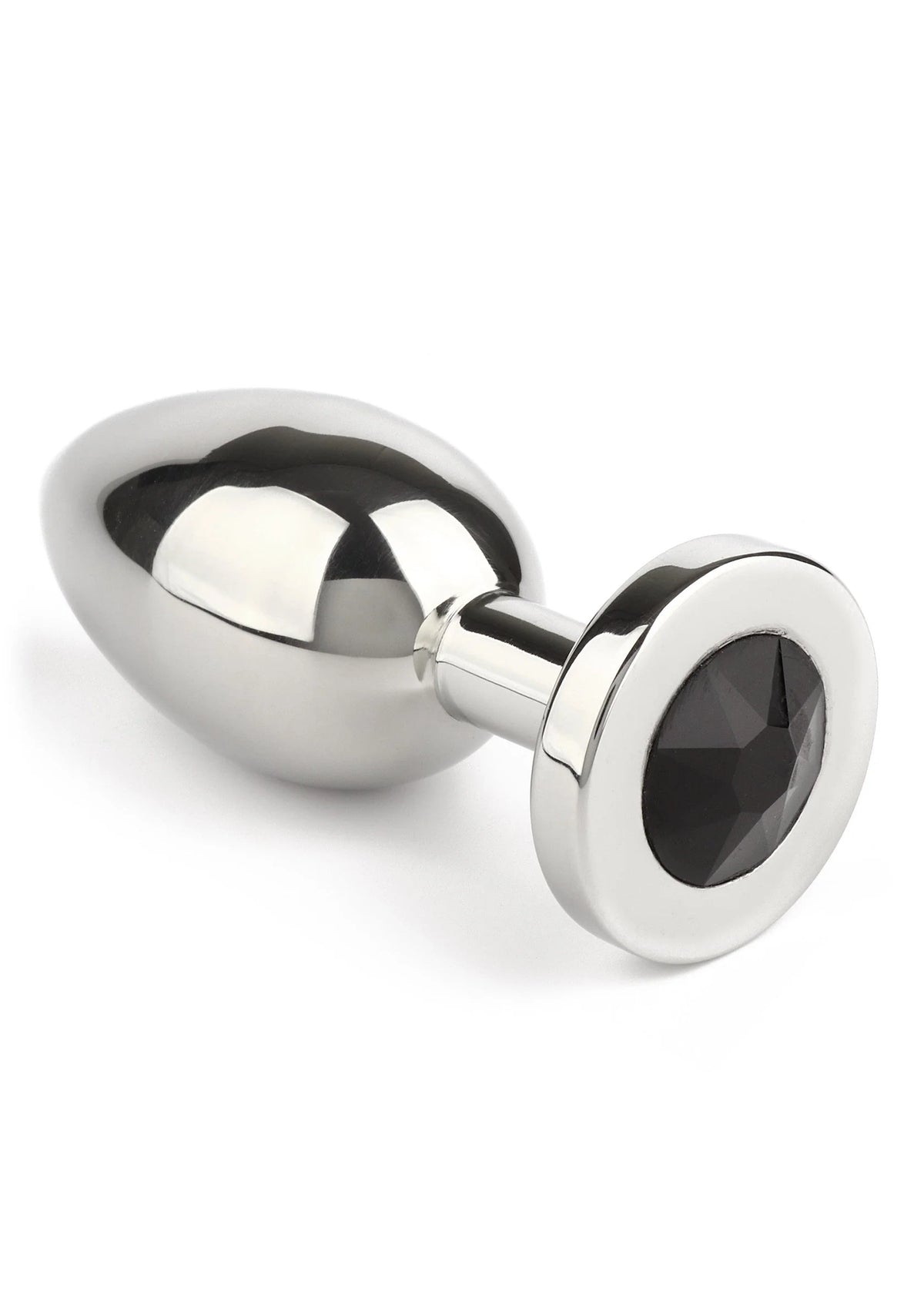 Bestel: Jewled Butt Plug Medium - bij Happytoys: de erotische sex webshop | liever Happy dan Easy ⭐⭐⭐⭐⭐ - Default Title - 38131 - BLACK