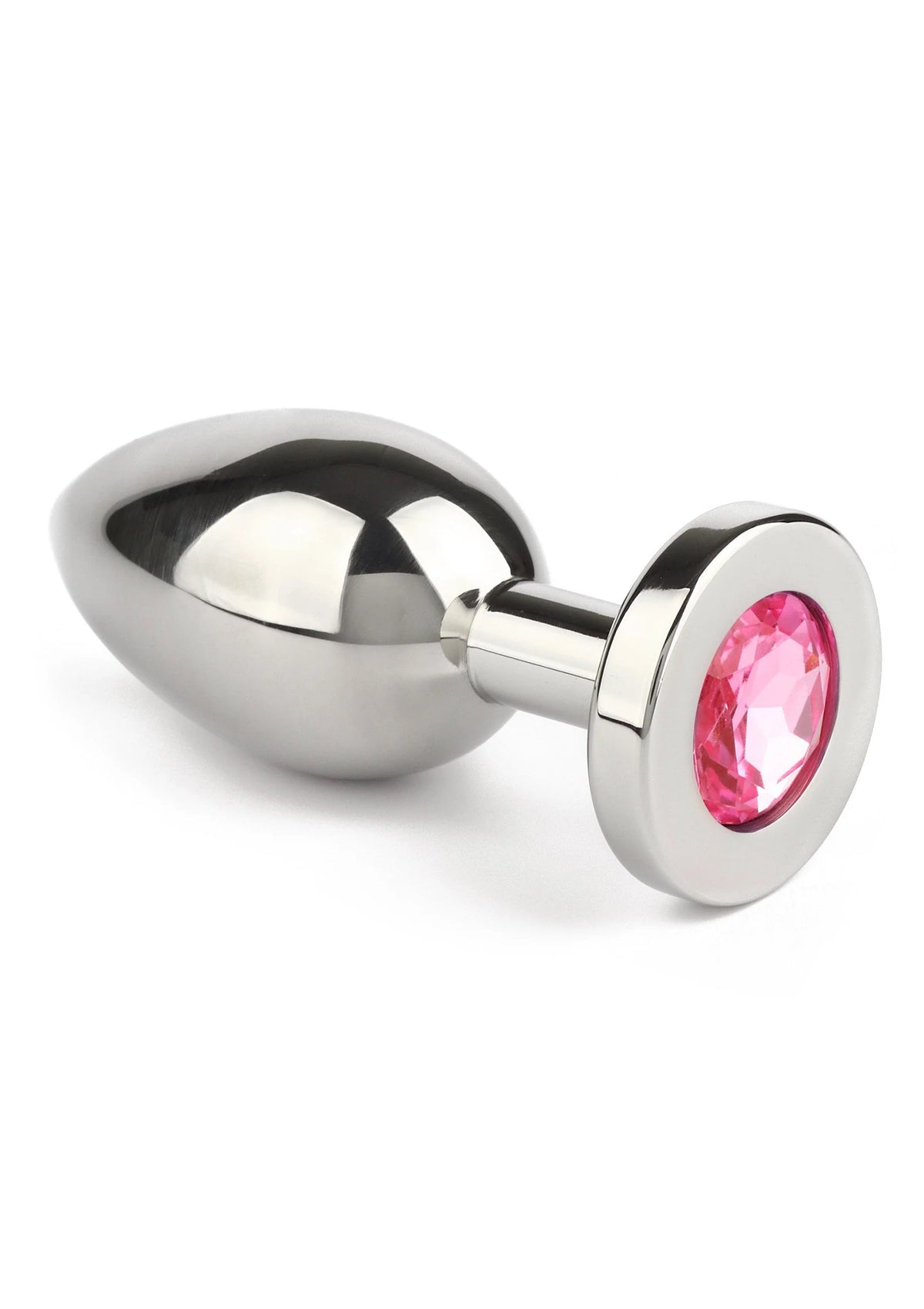 Bestel: Jewled Butt Plug Medium - bij Happytoys: de erotische sex webshop | liever Happy dan Easy ⭐⭐⭐⭐⭐ - Default Title - 38131 - PINK