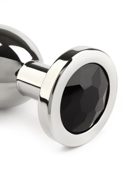 Bestel: Mr. Steel Jewled Butt Plug Large (Aqua) - bij Happytoys: de erotische sex webshop | liever Happy dan Easy ⭐⭐⭐⭐⭐