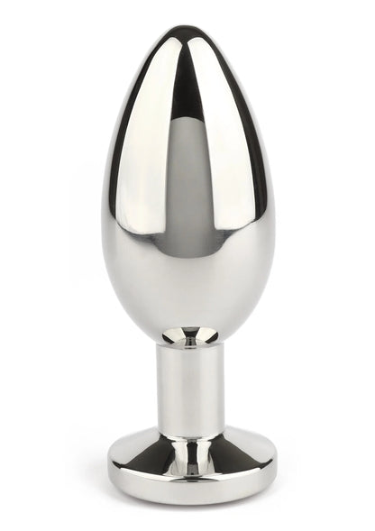 Bestel: Mr. Steel Jewled Butt Plug Large (Blue) - bij Happytoys: de erotische sex webshop | liever Happy dan Easy ⭐⭐⭐⭐⭐