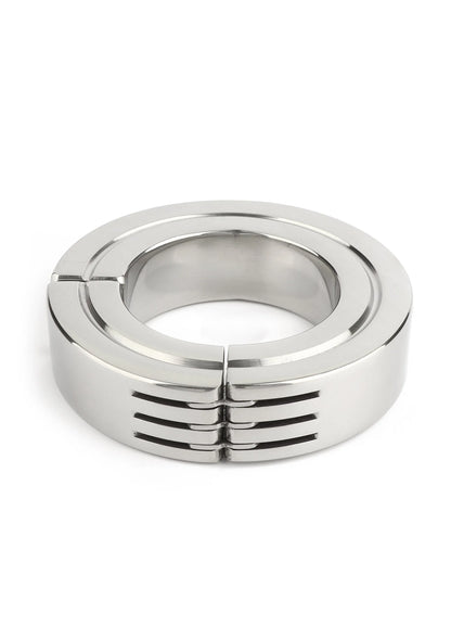 Bestel: Hinged Magnetic Cockring 40mm by Mr. Steel - bij Happytoys: de erotische sex webshop | liever Happy dan Easy ⭐⭐⭐⭐⭐