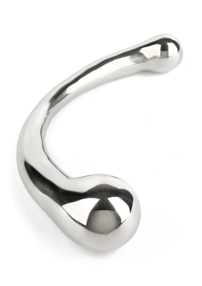 Bestel: The Curvy G - spot Double Ended by Mr. Steel - bij Happytoys: de erotische sex webshop | liever Happy dan Easy ⭐⭐⭐⭐⭐ - Default Title - 38309 - SILVER