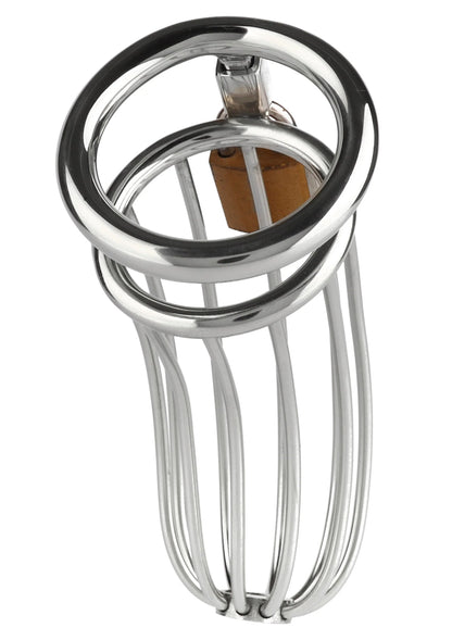 Bestel: The Man Slut Cock Cage by Mr. Steel - bij Happytoys: de erotische sex webshop | liever Happy dan Easy ⭐⭐⭐⭐⭐