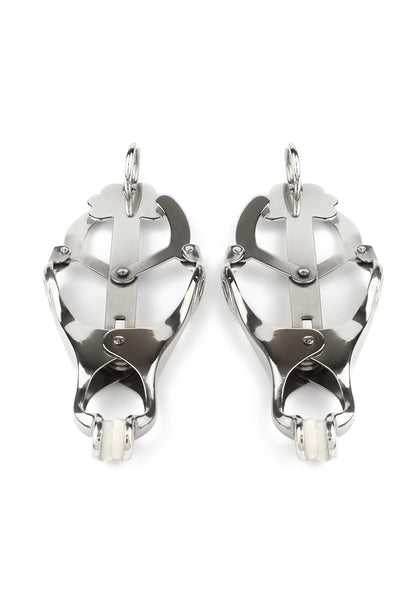 Bestel: Squeezer Nipple Clamps W Ring by Mr. Steel - bij Happytoys: de erotische sex webshop | liever Happy dan Easy ⭐⭐⭐⭐⭐