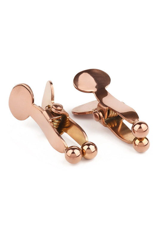Bestel: Balls Pincher Nipple Clamps - bij Happytoys: de erotische sex webshop | liever Happy dan Easy ⭐⭐⭐⭐⭐ - Default Title - 38419 - ROSEGOLD