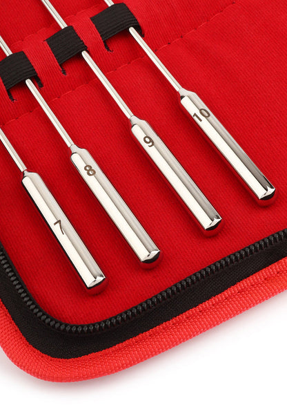Rosebud Urethral Dillators Sounds 8 pcs by Mr. Steel
